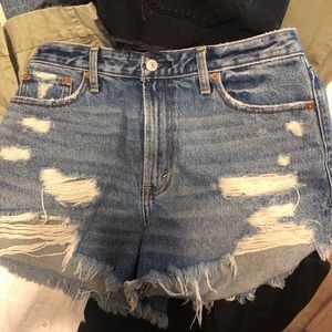 Abercrombie high waist cutoffs Jean denim shorts
